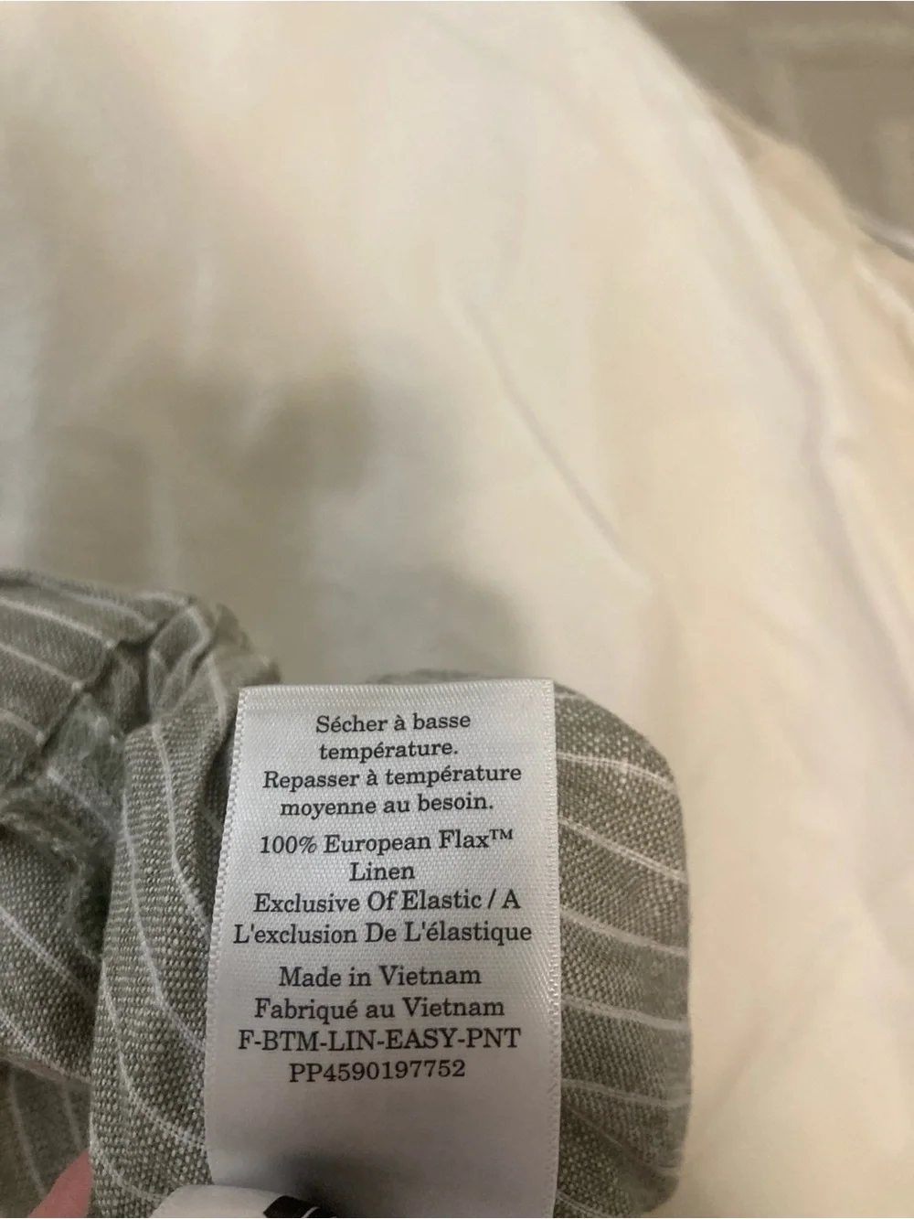 Everlane Striped Linen Easy Pant